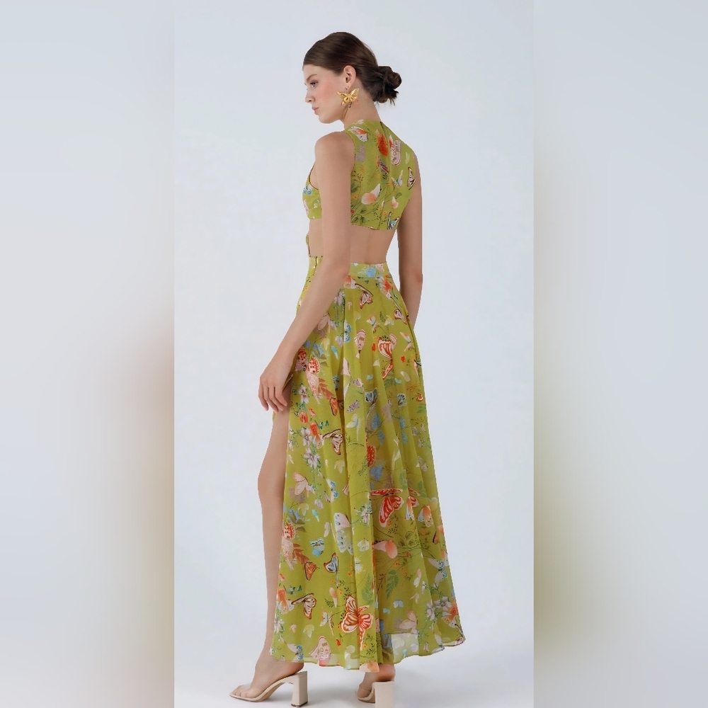 NWT My Beachy Side Begonia Cut-Out Dress Size Medium - Picture 4 of 11